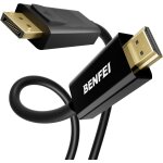 Cble displayport vers hdmi, adaptateur displayport vers hdmi mle vers mle cordon plaqu or pour lenovo, ...