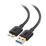 Cable disque dur externe 3m (cable usb 3. 0 vers micro b, cble disque dur externe), noir