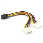 Câbles de disque dur sata mâle vers 2 femelles molex femelle, 4 broches, de haute qualité, connecteur ... Câbles de disque dur sata mâle vers 2 femelles molex femelle, 4 broches, de haute qualité, connecteur ...