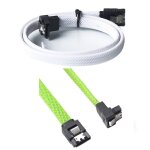 C�ble de donn�es sata 3. 0 iii 7 broches 50cm, 2 pi�ces, � angle droit, 6 gb / s ssd, avec manchon en ...