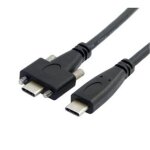 C�ble de donn�es usb c usb 3. 1 type c � double vis pour verrouillage � usb c, 10gbps, montage sur panneau, ...