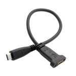Cble de donnes usb - c femelle usb 3. 1 type c mle vers femelle avec trou de vis de montage sur panneau[l20 ...