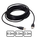 Cble de donnes usb type a mle vers usb 2. 0 mle, 8m 5m 3m, pour disque dur, scanner et imprimante ...