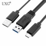C�ble de donn�es en y de type c usb c � usb 3. 0 m�le et usb 2. 0, double alimentation pour ordinateur ...