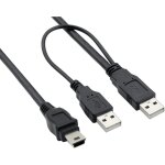 Câble double usb 2. 0 de données et d'alimentation - câble dual - power - connexion 2 x usb mâle vers ... Câble double usb 2. 0 de données et d'alimentation - câble dual - power - connexion 2 x usb mâle vers ...