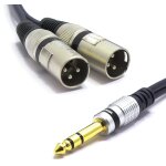 Câble double xlr mâle vers jack 6. 35mm stéréo 1. 5m audio adaptateur mâle jack 6. 35 trs prise 3 broches ... Câble double xlr mâle vers jack 6. 35mm stéréo 1. 5m audio adaptateur mâle jack 6. 35 trs prise 3 broches ...