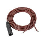 Cble d'enceinte xlr, cble nu d'enceinte vers fiche xlr, connecteur xlr mle 3 broches plaqu or de ...