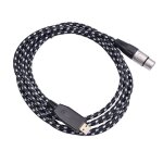 Câble d'enregistrement de microphone usb vers xlr plaqué or de 3 mètres à double blindage de réduction ... Câble d'enregistrement de microphone usb vers xlr plaqué or de 3 mètres à double blindage de réduction ...