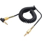 Cble enroul 3, 5 mm cble 90 degrs angle droit 3 ples 3, 5 mm mle  3, 5 mm mle trs jack cble ...