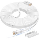 Câble ethernet 15m, rj45 cat 6 cable réseau, cable internet haut débit avec connecteur testeur rj45 pour ... Câble ethernet 15m, rj45 cat 6 cable réseau, cable internet haut débit avec connecteur testeur rj45 pour ...