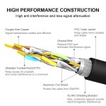 Cable ethernet 3 metre cat 8 rj45, 40gbps 2000mhz super d�bit c�ble internet double blind� c�ble r�seau ...