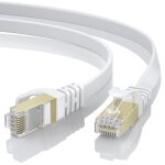 C�ble ethernet 6m, rj45 cat 8 c�ble r�seau haut d�bit cable plat lan c�ble internet cat8 compatible avec ...