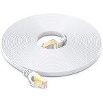 Câble ethernet cat 8 1, 5m, câble réseau lan gigabit rj45 plat haute vitesse, cordon de brassage internet ... Câble ethernet cat 8 1, 5m, câble réseau lan gigabit rj45 plat haute vitesse, cordon de brassage internet ...
