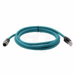Cble ethernet cat5e m12 4 broches d - code vers rj45 pour keyence iv2, datalogic 210n, capteur de vision ...