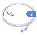 C�ble ethernet cat6 de 1m, long c�ble de raccordement � haut d�bit, design plat, 1 gbps pour 250 mhz ...