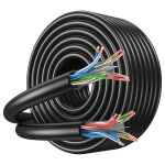 Cble ethernet classe 6 extrieur 50m, cble lan haute vitesse, cble internet classe 6 en vrac, 10 gbps, ...