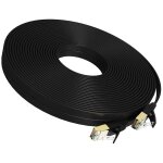 Cble ethernet haute vitesse, lan rj45, plat, pour ordinateur, routeur, modem, (15m / 50ft)