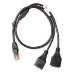 C�ble ethernet rj45 1 m�le vers 2 femelles, s�parateur d'ordinateur, adaptateur, c�ble d'extension