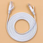 Cble ethernet rj45 cat6 lan plat de 1000m, 0. 5m, 1m, 2m, 3m, 5m, 8m, 10m, 15m, pour routeur de patch ...