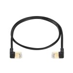 Cble ethernet rj45 cat8, 90 degrs mle vers mle, cble rseau haut dbit cat8, 40 gbit / s 2000 mhz ...