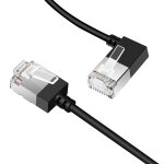 Câble ethernet slim cat 6 à angle gauche de 90 5m, ultra fin et flexible rj45 cat 6a câble lan gigabit ... Câble ethernet slim cat 6 à angle gauche de 90 5m, ultra fin et flexible rj45 cat 6a câble lan gigabit ...