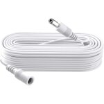 Cble d'extension d'alimentation cc de 10 m, prise 5, 5 mm x 2, 1 mm, prise mle vers femelle, dc 5 v ...