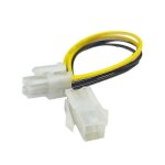 C�ble d'extension d'alimentation pour processeur pc, 20 cm, 4 broches m�le vers 4 broches femelle