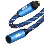 C�ble d'extension audio optique m�le a femelle rallonge cable optique c�ble audio num�rique toslink etendu ...