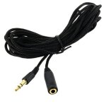 C�ble extension audio st�r�o universel multifonctionnel, 5m, 16 pieds, 3. 5mm, femelle � m�le f / m, ...