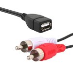 C�ble d'extension audio et vid�o usb a, 1. 5 m / 5 ft, prise femelle vers prise m�le 2rca, adaptateur ...