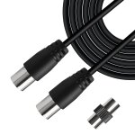Câble d'extension coaxial tv pour antenne tv satellite av mâle vers femelle avec connecteur iec pour ... Câble d'extension coaxial tv pour antenne tv satellite av mâle vers femelle avec connecteur iec pour ...