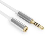 C�ble d'extension de connexion m�le � femelle, 3. 5mm, en alliage d'aluminium, c�ble audio, pour haut ...