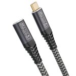 C�ble d'extension gen2 1m, 20gbps 100w / 5a rallonge m�le et femelle compatible usb c 3. 2, usb 3. 1, ...