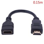 C�ble d'extension m�le femelle compatible hdmi, cordon de protection, 15cm / 30cm, 1 pi�ce.