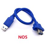 Cble d'extension micro usb 3. 0 pour imprimante, micro usb mle vers jack femelle, cble de montage ...