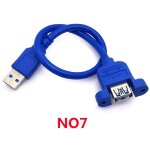 Cble d'extension micro usb 3. 0 pour imprimante, micro usb mle vers jack femelle, cble de montage ...