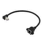 Cble d'extension rseau ethernet blind cat6 rj45 mle vers femelle 11, 8  (angle gauche)