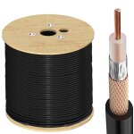 Cble d'extension rg58 49, 2 pi (15 m) cble coaxial flexible  faible perte pour routeur rseau filaire ...