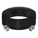 Cble d'extension rg58 mle  mle cavalier  faible perte 50 ohms cble coaxial radio cb 32. 8ft (10m) ...