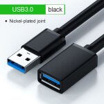 Cble d'extension usb 0. 5 mle vers femelle, transfert rapide de donnes, chargeur, rallonge de charge, ...