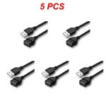 Cble d'extension usb 2. 0 mle  femelle, rallonge super rapide, rallonge de donnes, diviseur usb 2. ...
