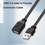 Cble d'extension usb 2. 0 de type a mle vers femelle 4, 8 gbit / s haut dbit court usb 2. 0 pour ordinateur ...