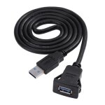 C�ble d'extension usb 3. 0 � encastrer, pour tableau de bord, c�ble de montage sur panneau, pour voiture, ...