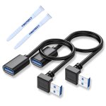Cble d'extension usb 3, 0 vers le bas, cble de donnes usb mle  femelle de 30cm, adaptateur usb  ...