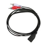Cble d'extension usb a femelle  2 fiches mles rca audio et vido, 1. 5m