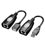Câble d'extension usb vers rj45, connecteur ethernet abs, adaptateur de ligne réseau 50m, amplificateur ... Câble d'extension usb vers rj45, connecteur ethernet abs, adaptateur de ligne réseau 50m, amplificateur ...