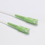 Cble fibre optique 10 mtres vert blanc box bouygues sfr orange