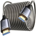 Cble fibre optique hdmi 8k 30m, armure en acier fibre cble hdmi 2. 1 48gbps super haute vitesse 8k@60hz ...