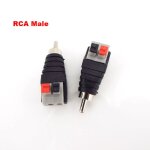 C�ble de fil de haut - parleur vers audio, connecteur rca m�le, prise jack pour smd5050 smd3528 smd5730, ...