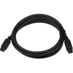 Cble firewire 800 noir 1, 8 m a 9 broches - ieee 1394b (pour mac et pc)[cable06679]